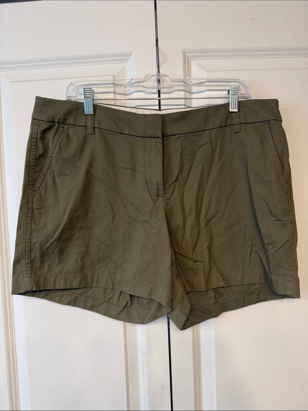 J. Crew Olive Utility Cotton Shorts